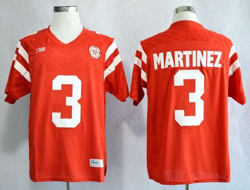Men's Red Cornhuskers ACTIVE PLAYER Custom New Big 10 Stitched Football Jersey